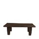 Side table rectangular reclaimed wood vintage 78x39x25cm