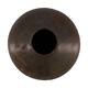 Vase round iron vintage 35x35x25cm - Brown