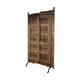 Door rectangular double reclaimed wood vintage 98x99x190cm - Cream