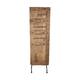 Door rectangular reclaimed wood vintage 42x47x190cm - Cream