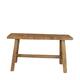 Stool rectangular reclaimed wood 78x20x45cm - Natural