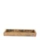 Tray rectangular reclaimed wood 58x18x6.5cm