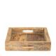 Tray reclaimed wood 28x28x6cm