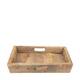 Tray reclaimed wood 38x38x7cm - Natural