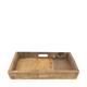 Tray reclaimed wood 46x46x7cm - Natural