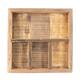 Tray reclaimed wood vintage 38x38x7cm