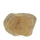 Tray organic teak wood 28x18x2.5cm - Natural