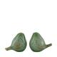 Bird terracotta 9.5x13.5x12cm  - Green