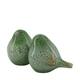 Bird terracotta 9.5x13.5x12cm  - Green