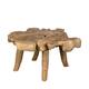 Side table teak wood 90x90x48cm - Natural