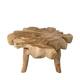 Side table teak wood 90x90x48cm - Natural