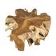 Side table teak wood 100x100x48cm
