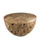 Side table round teak wood 90x90x51cm
