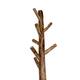 Coat rack with 8 hooks teak wood 30x30x200cm - Natural