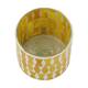 Tealight holder glass 8x8x8cm - Yellow