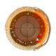 Lantern paper rope with glass 28x28x36cm - Orange