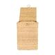 Basket square with lid seagrass 38x38x54cm  - Natural