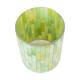 Tealight holder glass 10x10x14cm - Green