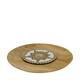 Wall art round teak wood 38x38x3cm