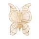 Wall art butterfly banana leaf 65x19x101cm - Natural