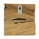 Coat rack teak wood with 1 hook 18x18x8cm