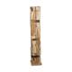 Winebottle holder teak wood on feet 21x21x118cm