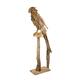 Statue parrot erosion wood on stand 55x68x230cm