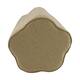 Pouf flower fabric 38x38x48cm - Cream