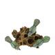 Bird on root 23x15x14cm - Green