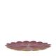 Tray round metal 38x38x2cm - Red