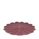 Tray round metal 38x38x2cm - Red