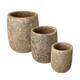 Planter round terracotta 55x55x65cm  - Brown