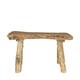 Bench teak wood 80x35x48cm KD - Natural