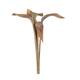 Branch shoe horn nature 74x20x10cm 5pc - Cream