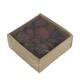 Exotic mix pangra seed polished tray nature 16.5x16.5x7cm 800gr - Brown