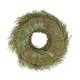 Wreath chili grass in poly wrap nature 59x59x14.5cm - Green