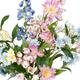 Flower bouquet 7 stems artificial 90x47x27cm - Multi