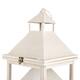 Lantern fir wood with metal with glass 25.5x25.5x67.5cm S/2