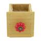 Planter plywood with plastic 9x9x9cm