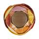 Tealight holder glass with shells 13x13x12.5cm