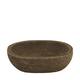 Bowl paulownia wood 28x22x8cm - Black