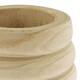 Vase paulownia wood 28x28x38cm