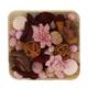 Potpourri with acacia plate nature 25.5x25.5x8cm - Multi