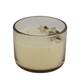 Candle ocean  sea breeze scent wax with glass 11.5x11.5x6cm - Orange
