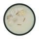 Candle ocean  sea breeze scent wax with glass 11.5x11.5x6cm - Green