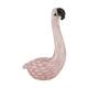 Statue flamingo glass 14x7x20cm - Pink
