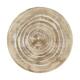 Tray round paulownia wood 33x33x3cm - White