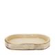 Bowl oval paulownia wood 36x20x5cm - White