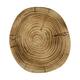 Tray round reclaimed wood on feet 25x25x20cm - Natural