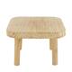 Tray square reclaimed wood on feet 20x20x13cm - Natural